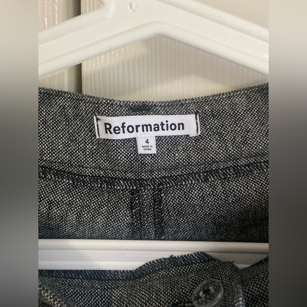 New Reformation Mason Wide-Leg Wool Pants size 4 - Picture 6 of 10